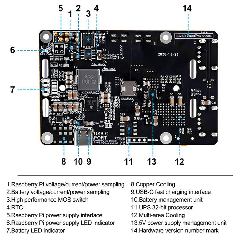 AA08-2X For Raspberry Pi 4 UPS - Raspberry Pi Uninterrupted Power Supply Ups 18650 ulasan dan harga
