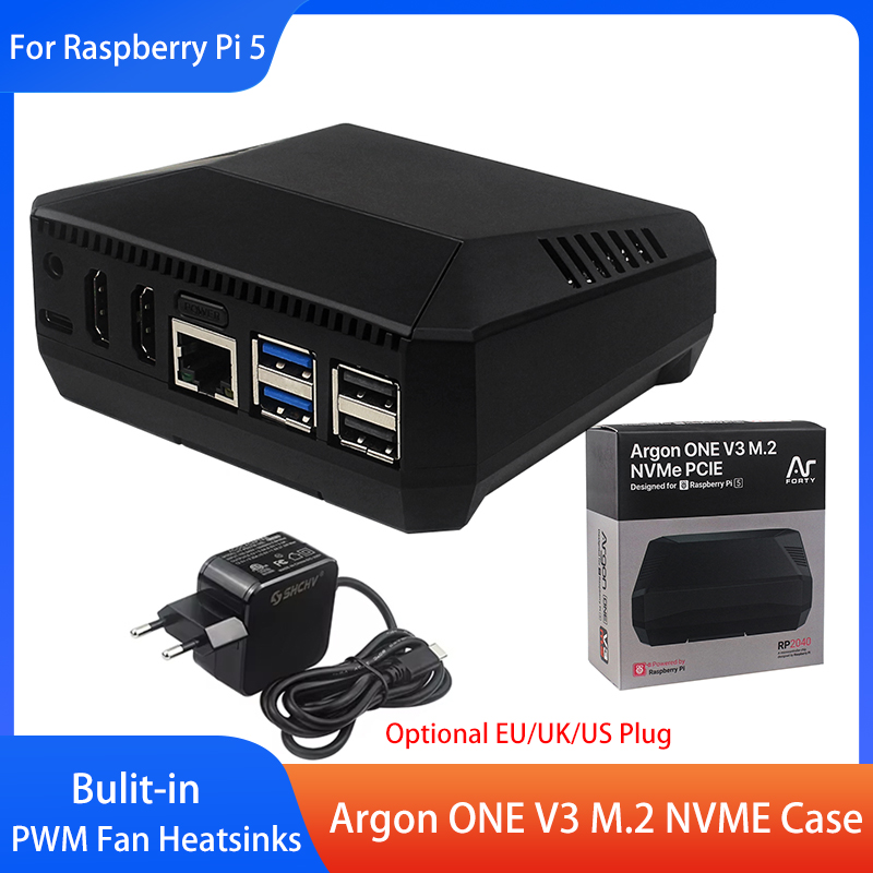 Argon ONE V3 M.2 NVME Case Alu - Argon One V3 M.2 Nvme Case ulasan dan harga